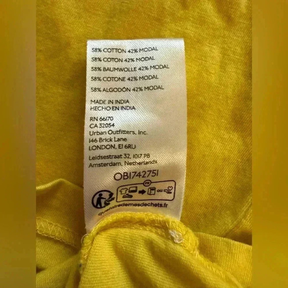 Anthropologie Maeve Women’s Yellow One Shoulder Bow Top - Size XL - Picture 6 of 6